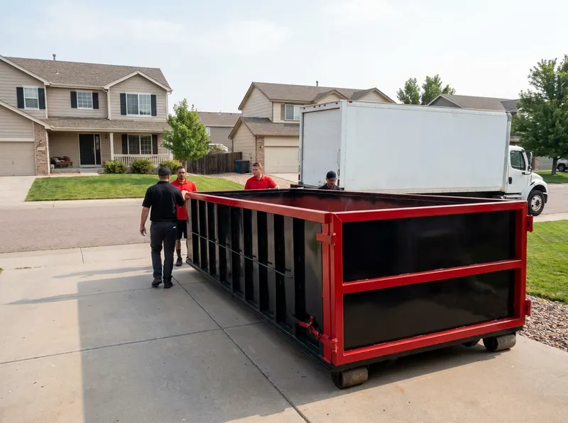 Residential Driveway Dumpster in Fort Collins, CO